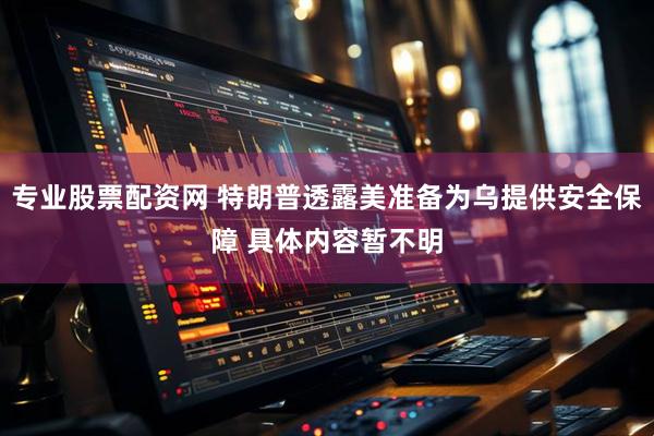 专业股票配资网 特朗普透露美准备为乌提供安全保障 具体内容暂不明